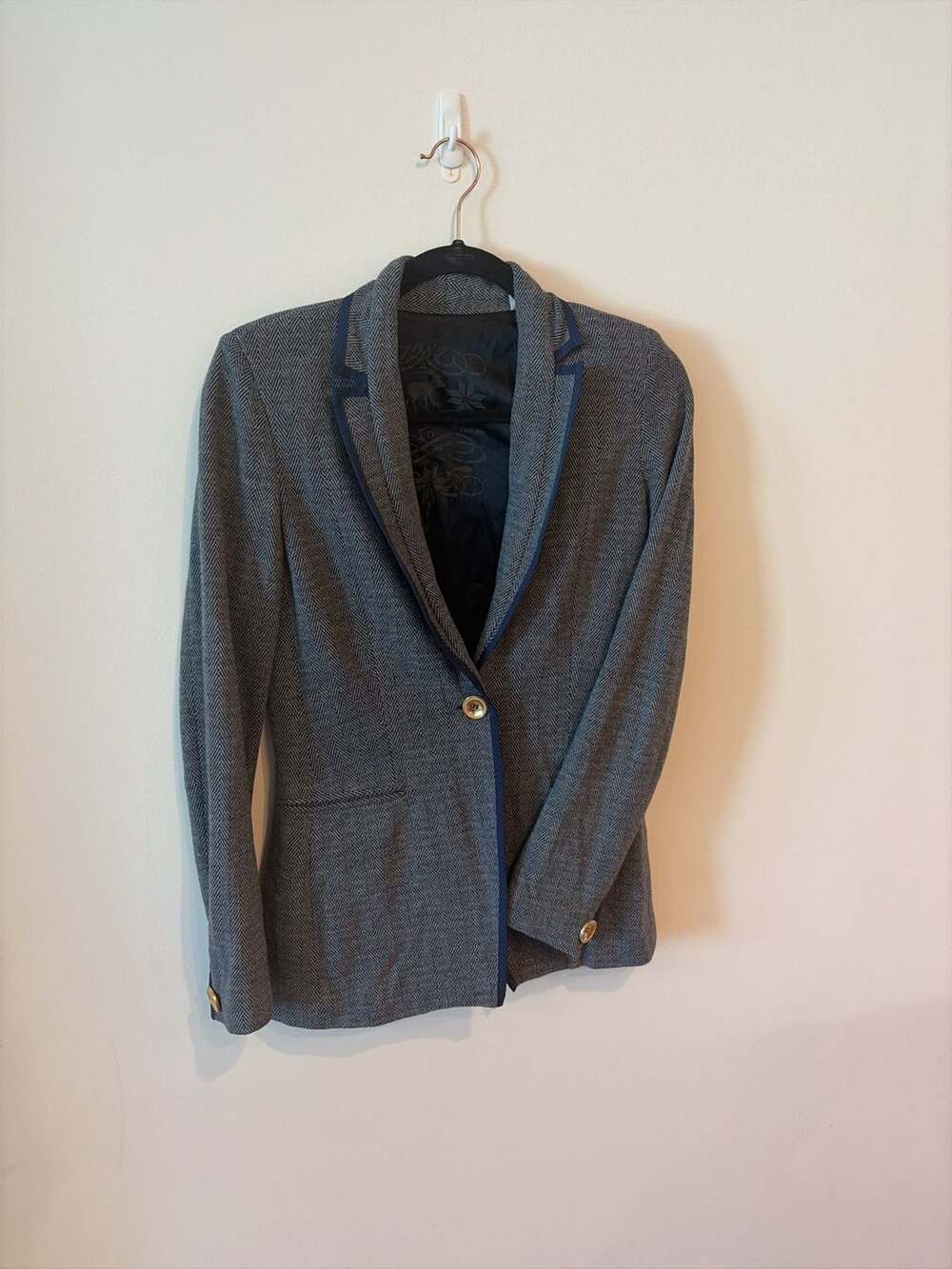 Vintage Dismero Winter Dream 1987 Herringbone Blazer Jacket